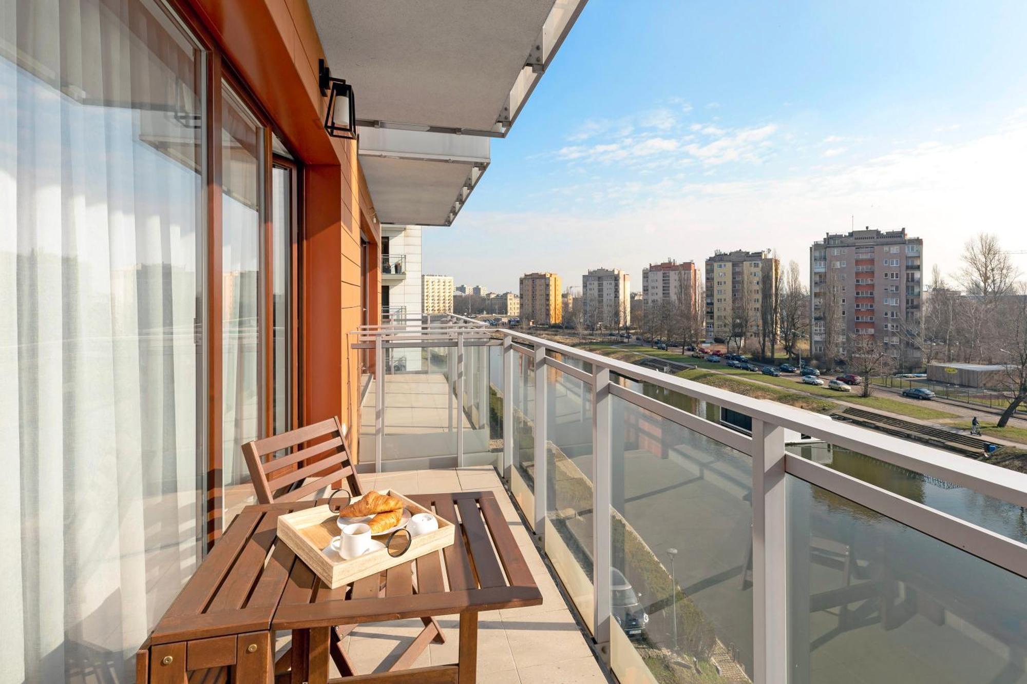 Aura - Riverside & Parking By Downtown Apartments Gdansk Ngoại thất bức ảnh