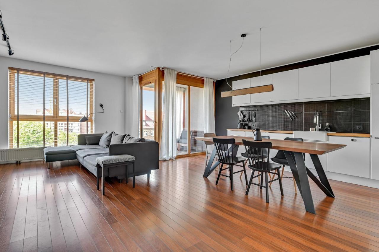 Aura - Riverside & Parking By Downtown Apartments Gdansk Ngoại thất bức ảnh